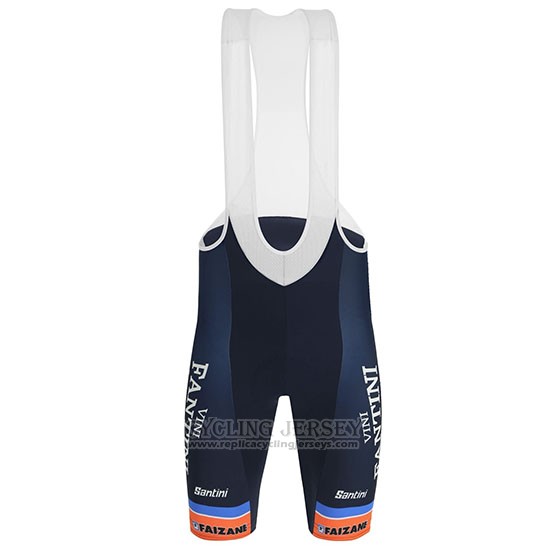 2019 Cycling Jersey Vini Fantini Orange Short Sleeve and Bib Short01